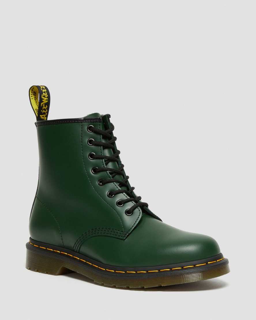 Dr. Martens 1460 Smooth Nahka Miesten Nauhalliset Nilkkurit - Vihreä Nilkkurit [029-FCMOTR]